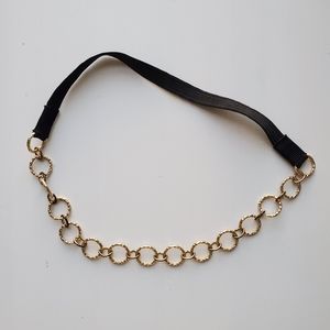 Gold chain headband
